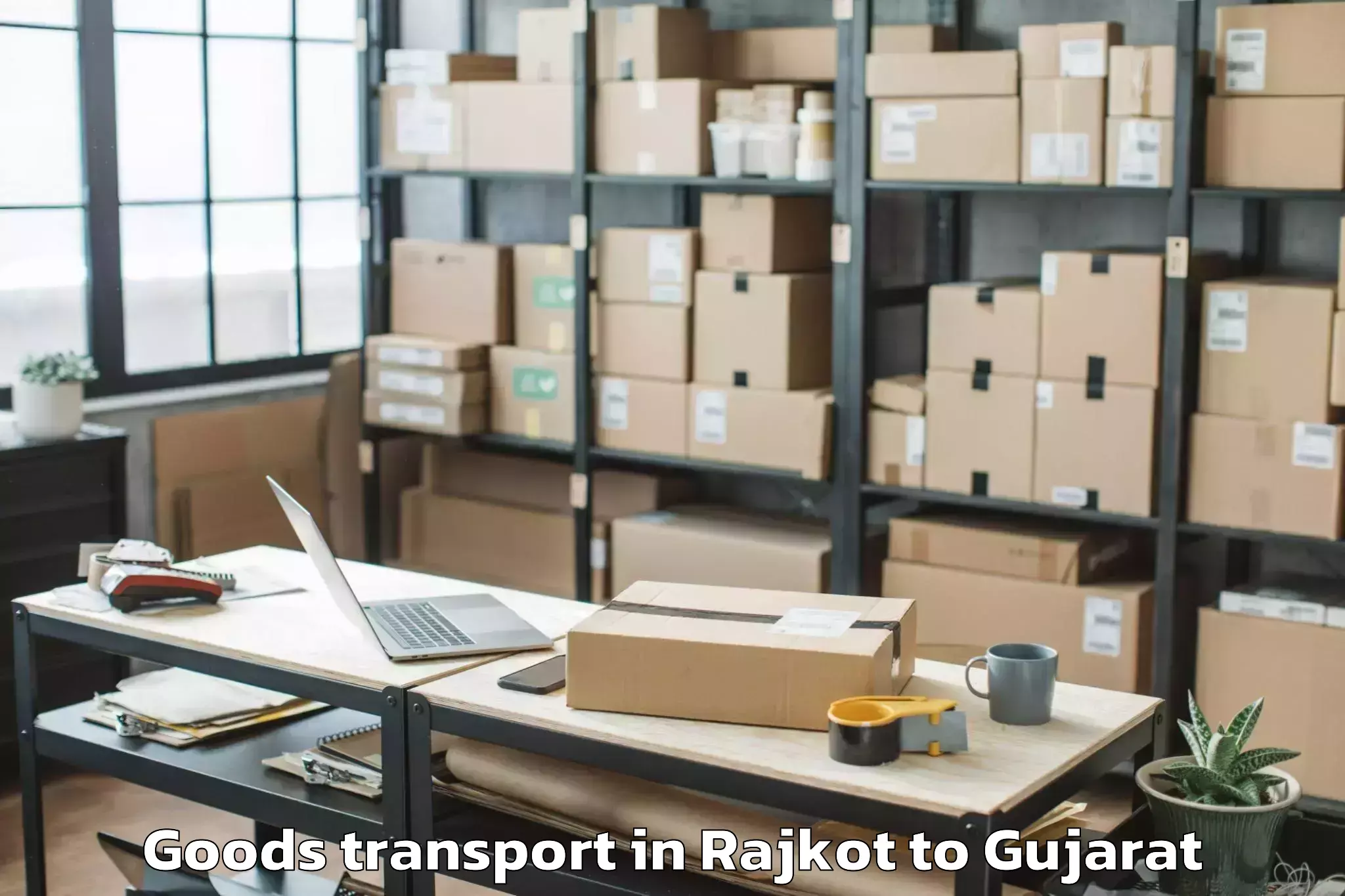 Expert Rajkot to Abhilashi University Anand Goods Transport